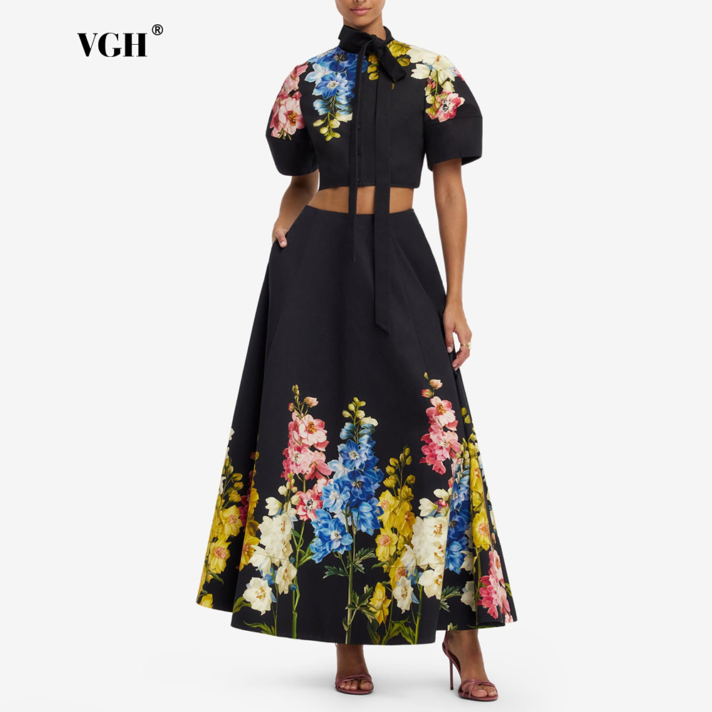 VGH Elegant Floral Printed Two - огляд і ціна Midi Skirt Floral
